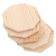 thumbnail image 1 of Octagonal Wooden Tray Diy Craft Succulent Pots Wood 3.9×3.9×0.3in 5Pcs, 1 of 5