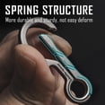 thumbnail image 6 of Key Unity Keychain Clip with Bottle Opener, KM01 Titanium Carabiner Key Ring Holder for Car Keys, Key Finder (Sandblasted), 6 of 7