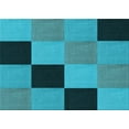 thumbnail image 1 of Ahgly Company Machine Washable Indoor Rectangle Transitional Teal Green Area Rugs, 4' x 6', 1 of 7