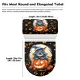 thumbnail image 7 of HELLHERO Soft Toilet Seat Cover Set & Stretch Fit Elastic Bottom Adjustable with 2 Piece Bathroom Toilet Cozy Set, Happy Halloween, 7 of 7