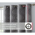thumbnail image 4 of THD Sophia 100% Complete Blackout Privacy Energy Efficient Grommet Window Treatment Curtains - Pair, 4 of 5
