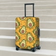thumbnail image 6 of Fuzoiu Avocado Dog Print Suitcase Cover,Washable Luggage Covers for Suitcase,Elastic Luggage Protector Cover,Scratch Resistant Travel Suitcase Covers-Medium, 6 of 7