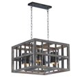 thumbnail image 1 of Maxim 35065WWDCI Cottage 4-Light Chandelier, Weathered Wood, 1 of 1