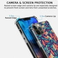 thumbnail image 3 of Indigo Shrub Flower Case for iPhone 13 Pro Max,Aesthetic Colourful Floral Plant Case for Men Women,Unique Soft TPU Bumper Case Cover, 3 of 5