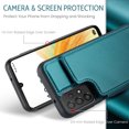 thumbnail image 2 of Mantto Case for Samsung Galaxy A33 5G with Card Holder, Retro PU Leather RFID Blocking Credit Card Slots Double Magnetic Clasp Flip Kickstand Shockproof Phone Cover for Samsung Galaxy A33 5G,Blue, 2 of 9