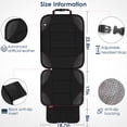 thumbnail image 5 of Siivton Car Seat Protector for Child Car Seat - Waterproof Non-Slip Leather Mat with 2 Mesh Pockets, Universal Seat Cover for Baby, Pets & Vehicles (1-Pack, Black), 5 of 8