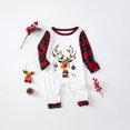 thumbnail image 5 of Odeerbi Christmas Pajamas for Family Holiday Long Sleeve Family Christmas Pajamas Matching Sets Baby Parent Child Printed Loungewear Set Two-Piece Sleepwear Xmas PJs Set Red, 5 of 5