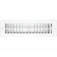 thumbnail image 1 of RV Designer Heating/Cooling Register H851 Heating/Cooling Register; Rectangular; 10 Inch x 2-1/4 Inch; With Damper; White; Plastic, 1 of 4