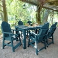 thumbnail image 2 of Highwood 7-pc Hamilton Dining Set - 42" x 72" Rectangle Table, Counter Height, Outdoor, Eco-friendly, Synthetic Wood, 2 of 10