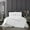 Navy, variant on Alfrey 3 Piece Organic Cotton Duvet Cover Set Solid White With Dual Stripe Embroidered Border Hotel Collection Bedding