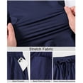 thumbnail image 3 of Lavenicole Men's Casual Athletic Shorts, Lightweight Workout Hiking Shorts 9" with 4 Pockets Navy Blue 36W, 3 of 7