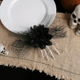 thumbnail image 4 of Terrifying Hand Bone Rose Hair Clip Halloween Gothic Unique Dress Up Accessory Mesh Side Decoration Elegant Barrette, 4 of 5
