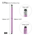 thumbnail image 2 of 5pcs Stylus Pens for Touch Screens with 2 Extra Tips Capacitive Stylus Universal Tablet Pen, Purple, 2 of 6
