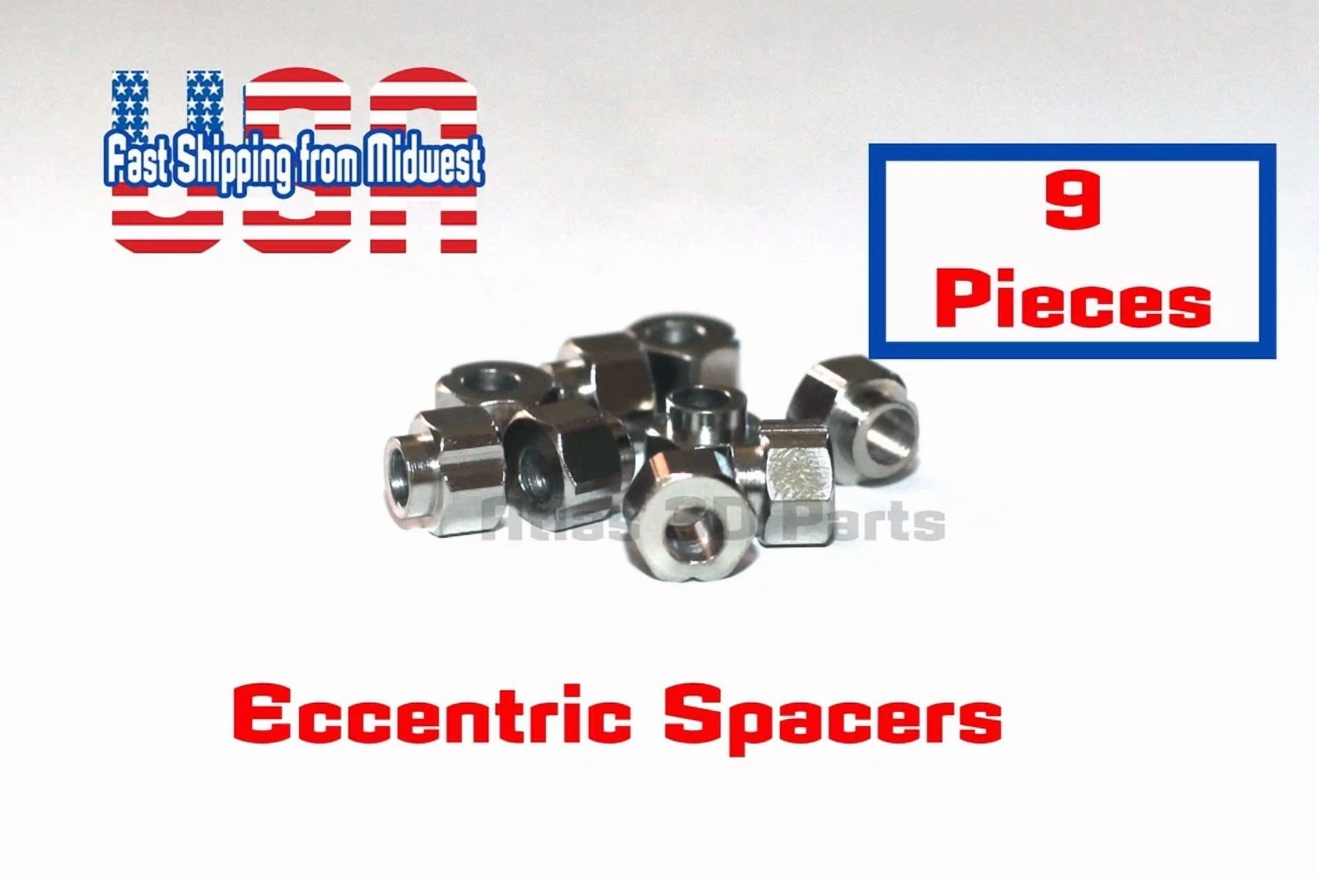 CRESTIN- Eccentric Spacer, 1/4“ M5 (5Mm) (9 Pack) - For V-Wheels