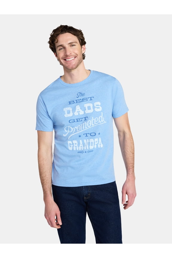 Father's Day Men's Dad Upgrade Graphic Tee by Way to Celebrate, Sizes XS-5XL