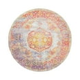 thumbnail image 3 of Unique Loom Baracoa Collection Area Rug - Atares (5' 5" Round Multi/Gold), 3 of 5