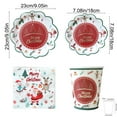 thumbnail image 3 of Neoyler Christmas Themed Tableware Set Christmas Plates Christmas Paper Plates Eco Friendly Thickened Paper Pulp Safe Festive Design 9.1in Red, 3 of 6