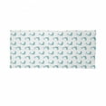 thumbnail image 2 of Sea Animals Neck Gaiter, Jumping Dolphin Mammals, Unisex, Aqua White, by Ambesonne, 2 of 3