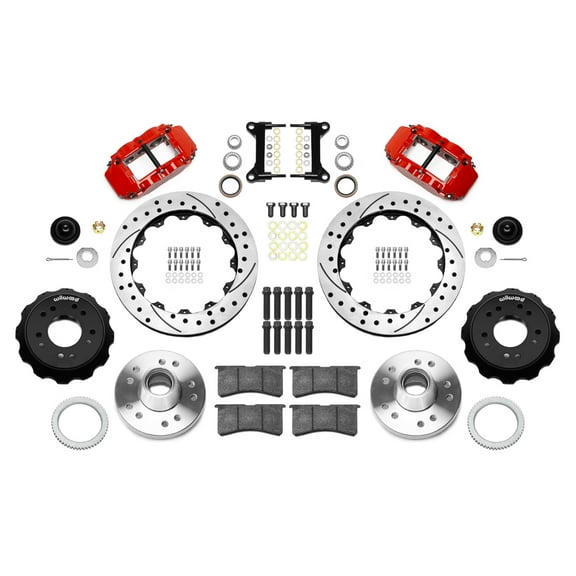 Wilwood Forged Narrow Superlite 6R Front Big Brake Kit (Red) - 140-15949-DR