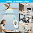 thumbnail image 6 of Universal Ceiling Fan Remote Control Kit, Compatible with Hunter, Harbor Breeze, Hampton Bay, 3-Speed Control with Dimmer, Works wtih Hunter 99122 99123 99600, Learn Key, 6 of 7