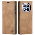 thumbnail image 2 of Retro Leather Wallet Case for FOXDOCK Redmi Note 15 Pro 4G – Shockproof, Card Slots – Yellow, 2 of 5