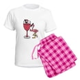 thumbnail image 5 of CafePress - Flamingo In Wine Glass Pajamas - Women's Short Sleeve Print T-Shirt and Pants Light Cotton Pajama Set, 5 of 7