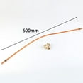 thumbnail image 1 of 2 4 600mm Exhaust Tube with 3-Port Copper Alloy Check Valve For Air Compressor, 1 of 9