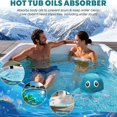 thumbnail image 3 of 2 Pcs Absorbeurs de Résidus pour Spa – Éponge Réutilisable Absorbant l'Huile pour Spa et Piscine, Nettoyeur Flottant pour Garder l'Eau Propre – Accessoires Essentiels pour Spa pour Adultes, 3 of 6