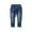 AT1-Blue, variant on Tfken Jeans For Boys Kids Solid Color Slim Straight Elastic Waist Blue Fall Trousers Size 18-24 Months