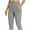 Gray, variant on Frostluinai Biker Shorts For Women High Waist Knee Length Leggings Workout Shorts Gym Yoga Shorts With Pockets Compression Squat Proof Pants