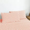thumbnail image 4 of EnvioHome Draps de Lit 100 % Coton, Ensemble 3 Pcs - Draps en Percale de Coton Frais et Soyeux pour Lit Simple - Motif Mandalas Corail, 4 of 8
