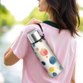 thumbnail image 6 of 20 Oz Colorful Polka Dot Pattern Coffee Tumbler Double Wall Insulated Stainless Steel Water Bottle | Metal Reusable Thermoses Flask with Cup Cap | Leak & Sweat Proof with Anti-Dust Lid, 6 of 7
