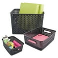 thumbnail image 2 of Weave Bins, 14.25 X 10.25 X 4.75, Black, 2/pack | Bundle of 2 Packs, 2 of 4