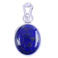 thumbnail image 1 of Divya Shakti 6.25-6.50 Carat Lapiz Lapis Lazuli Pendant Locket ( Lajward Stone Silver Pendant ) 100% Original AAA Quality GemStone, 1 of 4