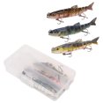 thumbnail image 4 of Señuelos de Pesca 3 Uds Cebo de Señuelo de Pesca Realista con Gancho Caja de Almacenamiento Aparejos de Pesca para Agua Salada de Agua Dulce Equipo de Pesca para Pescadores ANGGREK  Otros, 4 of 8