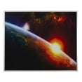 thumbnail image 2 of Yosemite Home Decor 'Setting Sun' Tempered Glass/Wood Photo in Multi-Color, 2 of 5