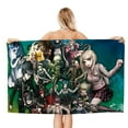 thumbnail image 1 of Danganronpa Toalla de playa de secado rápido con diseño temático, regalo para mujeres y niñas, ideal para cumpleaños, fans, amantes de la música, uso en la playa o al aire libre, 78 × 150 cm, 1 of 6