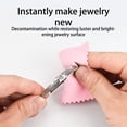 thumbnail image 3 of Paño de limpieza Naiovety 100 piezas para joyas collar doble cara Gris claro, 3 of 6