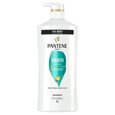 Pantene Pro-V Smooth and Sleek Shampoo, All Hair Styles, 27.7 fl oz
