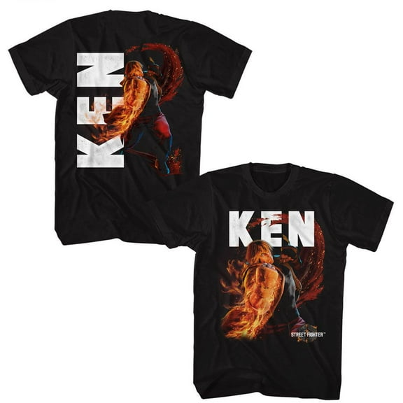 Street Fighter 6 Ken Masters Men's T Shirt American Karate Character Capcom