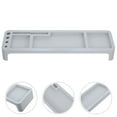 thumbnail image 4 of 1Set Grey ABS Rectangular Computer Screen Riser for Office Use with Detachable Design 20.8x5.5x2.8in, 4 of 8