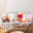 thumbnail image 4 of 13.7in Squishy Bubble Tea Plush Pillow Toy Removable Stuffed 6Pcs Cute Boba Plushies Food Hugging Cup Creative Gifts for Kids Girls Boys(Brown), 4 of 6