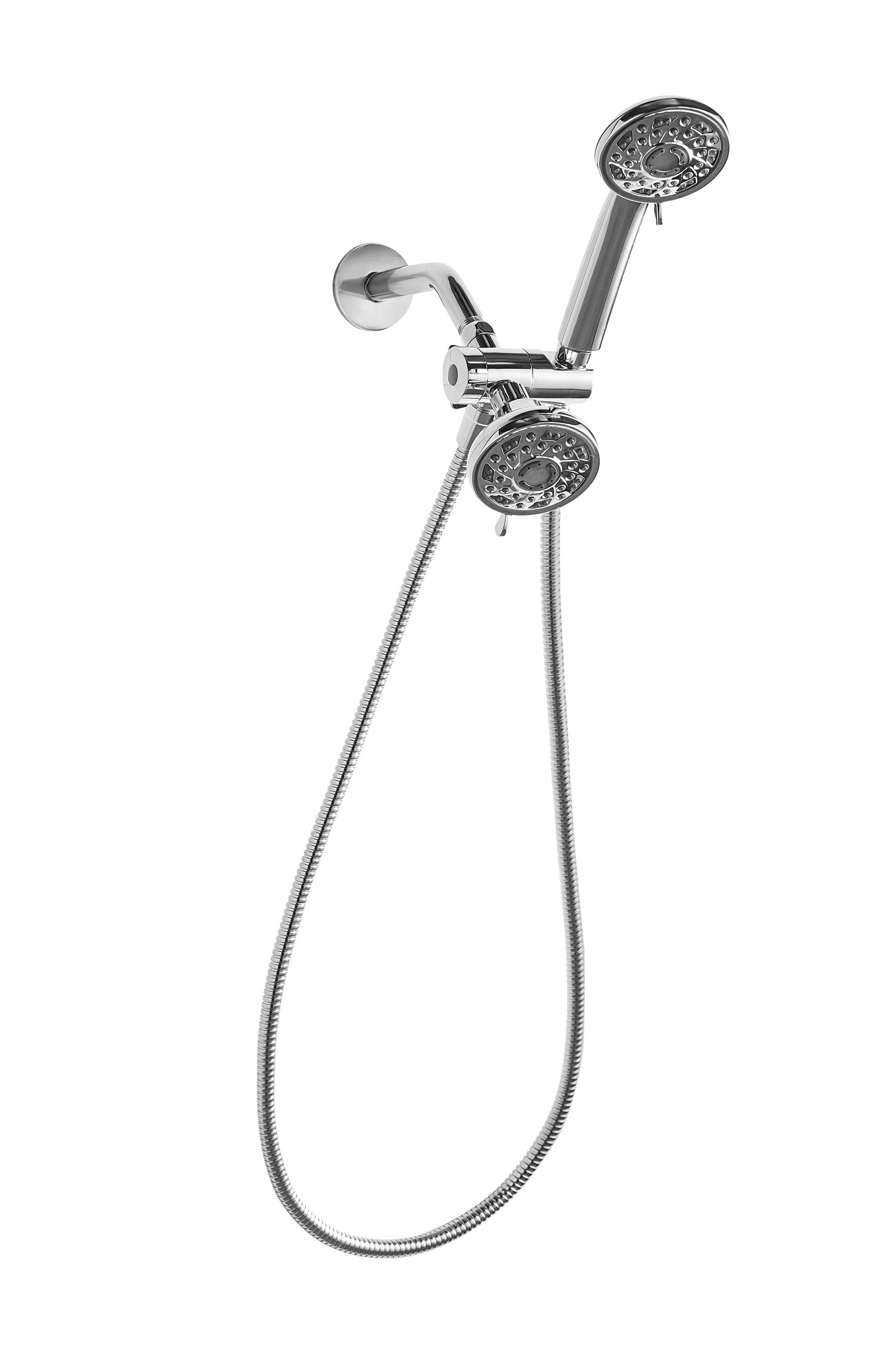Mainstays 3-Setting Luxury Shower Combo,  with 19 Possible Flow Combinations, Chrome