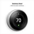 thumbnail image 2 of Open Box Google Nest Learning Thermostat 3rd Gen T3007ES - Stainless Steel, 2 of 4