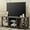 Grey, variant on Reliancer Farmhouse TV Stand for TVs up to 55", with 4 Number of Shelves, Open Storage, Grey