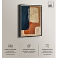 thumbnail image 2 of Blue And Cream II Canvas Midcentury Abstract Wall Art by Art Remedy, Black Frame, 24" x 36", 2 of 7