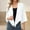 White, variant on Fznquz Black Sweaters for Women Lightweight 3/4 Sleeve Casual Cardigan Chiffon Shrugs Open Front Ladies Tops