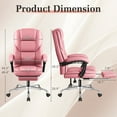 thumbnail image 7 of Homall Angle Height Adjustable Office Chair&nbsp;Reclining Computer Chair Ergonomic Executive Leather Chair Support 8 Hours Heavy Duty Design,Pink, 7 of 7