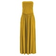 thumbnail image 4 of Robe Longue d'Été Sans Bretelles pour Femmes, Épaules Dénudées, Maxi Robe de Plage avec Poches, 4 of 6
