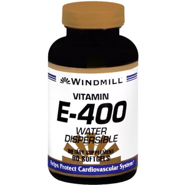 6 Pack Windmill Vitamin E400 Softgels Water Dispersible 90 Soft Gels